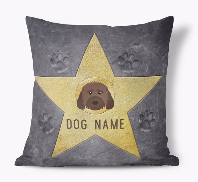 Star of Fame: Personalised {breedFullName} Soft Touch Cushion